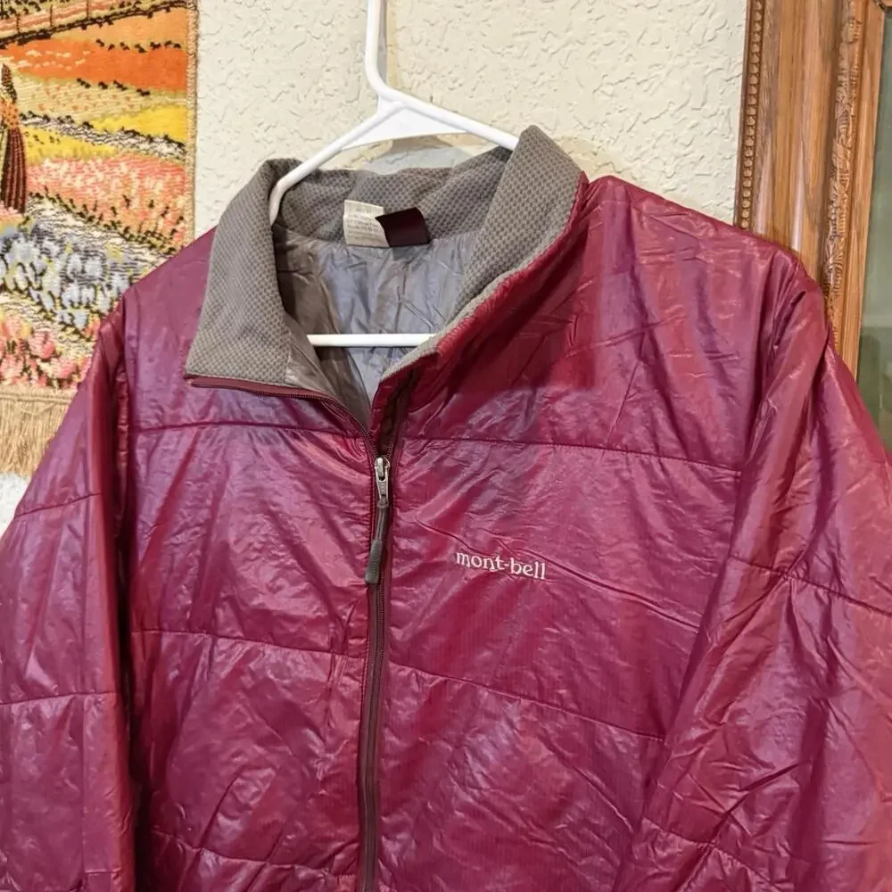 Vintage 90s RARE Mont-Bell Lightweight Windbreaker Purple Jacket Size‎ Medium - Picture 3 of 6